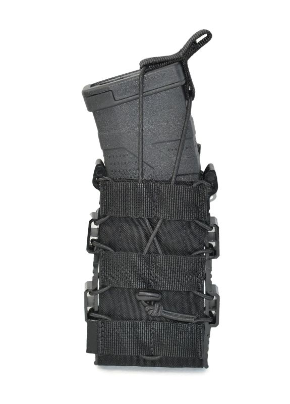 Одинарний відкритий пластиковий підсумок для магазинів Gig Military Rapid. Cordura 1000. Колір Чорний