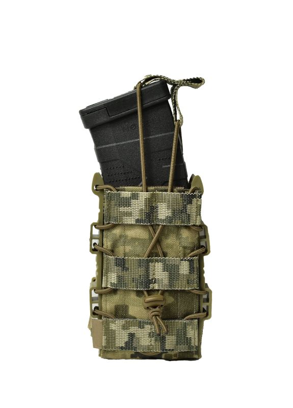 Одинарный открытый пластиковый подсумок для магазинов Gig Military Rapid. Cordura 1000. Цвет Пиксель (mm14) Одинарный открытый пластиковый подсумок для магазинов Gig Military Rapid. Cordura 1000. Цвет Пиксель (mm14)