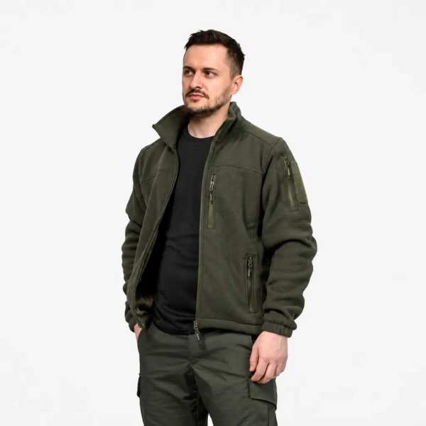 Флисовая кофта на молнии M1014 Tactical Series. Ranger Green