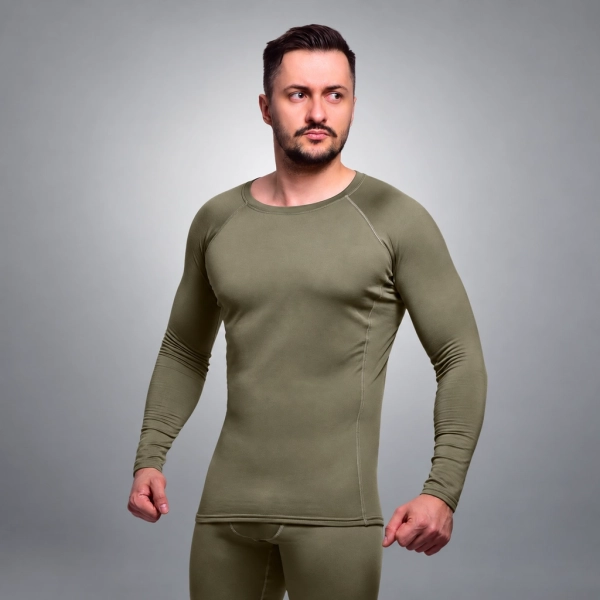 Термобілизна реглан GIG IceFox Level 1+, з тканини Thermo line. Ranger Green