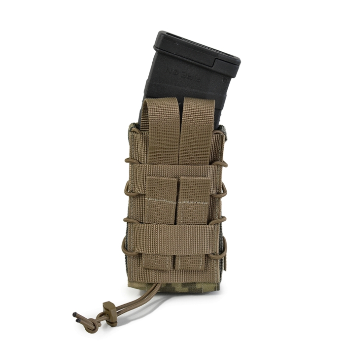 Одинарный открытый тканевый подсумок для магазинов GigMilitary Stealth Pixel mm14