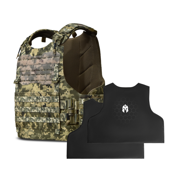 Бойовий бронежилет 1 клас MTF doom. Збільшена площа захисту Піксель (mm14)
