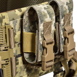Бронежилет з підсумками 6–го класу MPS warrior pack + Бронеплити + балістичні пакети захист боків та паху 1 клас ДСТУ. Колір Піксель