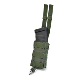 Одинарний відкритий тканевий підсумок для магазинів GigMilitary Stealth Ranger Green
