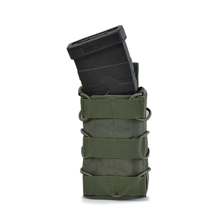 Одинарный открытый тканевый подсумок для магазинов GigMilitary Stealth Ranger Green