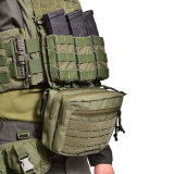 Підсумок для магазинів одинарний відкритий тканевий Stealth PRO. Cordura 1000. Ranger Green