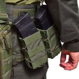 Підсумок для магазинів одинарний відкритий тканевий Stealth PRO. Cordura 1000. Ranger Green