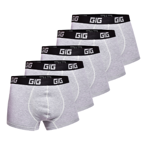 Комплект трусів Dynamic. Сірий, 5 шт