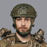 Кевларовый шлем Sestan-Busch Helmet BK-ACH-HC Olive (Каска тактическая улучшенная)