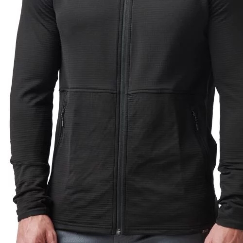 Куртка флісова 5.11 Tactical "Stratos Full Zip" Чорна