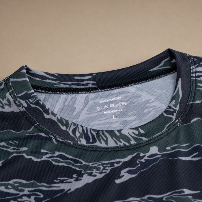 Футболка GIG Coolmax Tactical air Tee. Black Tiger Stripes Camo