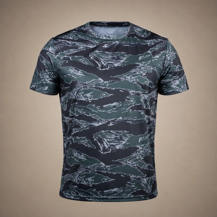 Футболка GIG Coolmax Tactical air Tee. Black Tiger Stripes Camo